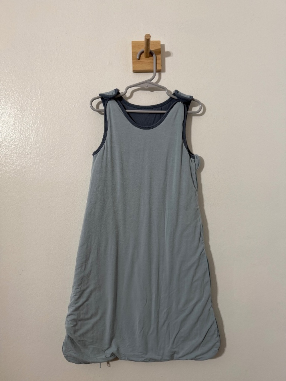 Caden Lane Wearable Blanket Sleep Sack S (14-20 lb) Blue/Gray Bamboo Viscose